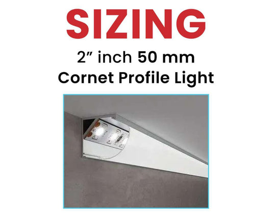 Linear Corner Profile Light 2 inches (10 Feet)