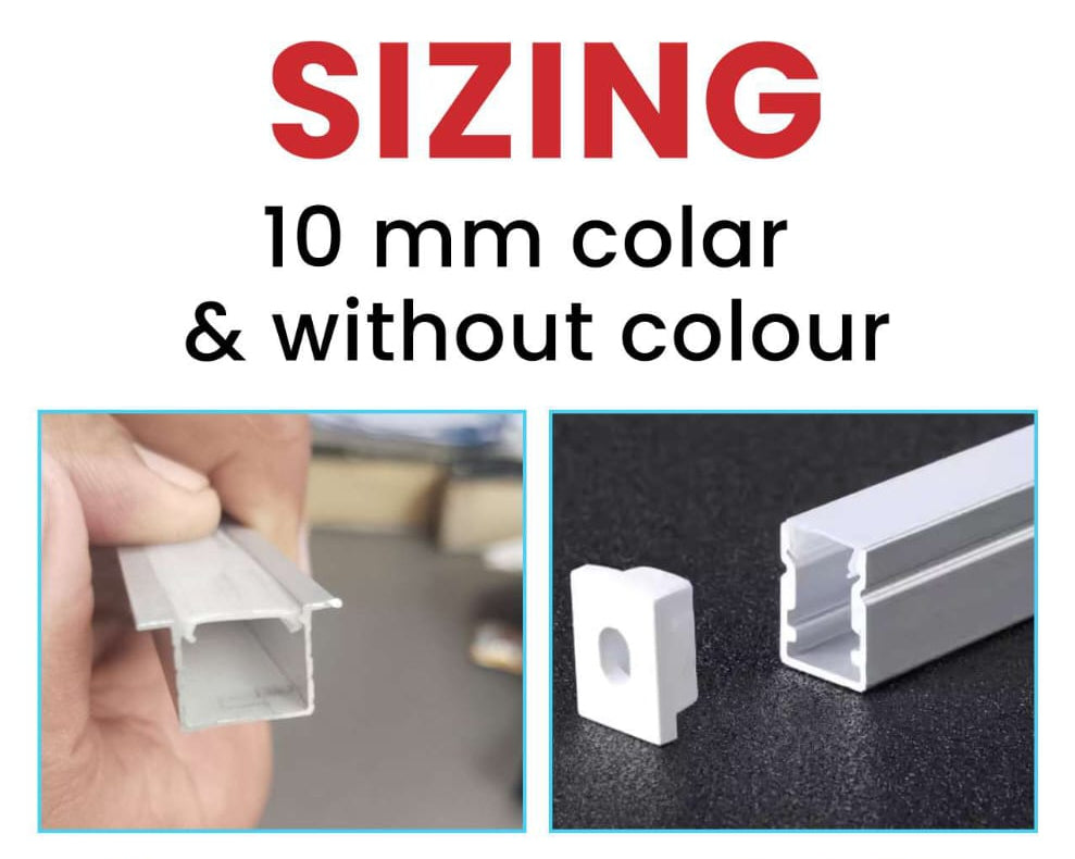 Profile Lights 10 mm without color (10 feet)