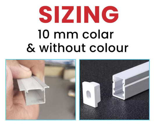 Profile Lights 10 mm without color (10 feet)