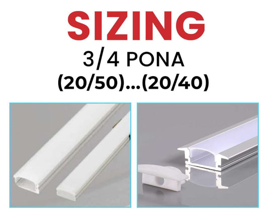 23mm Aluminum Profile Lights 3/4 Inch(10 feet)