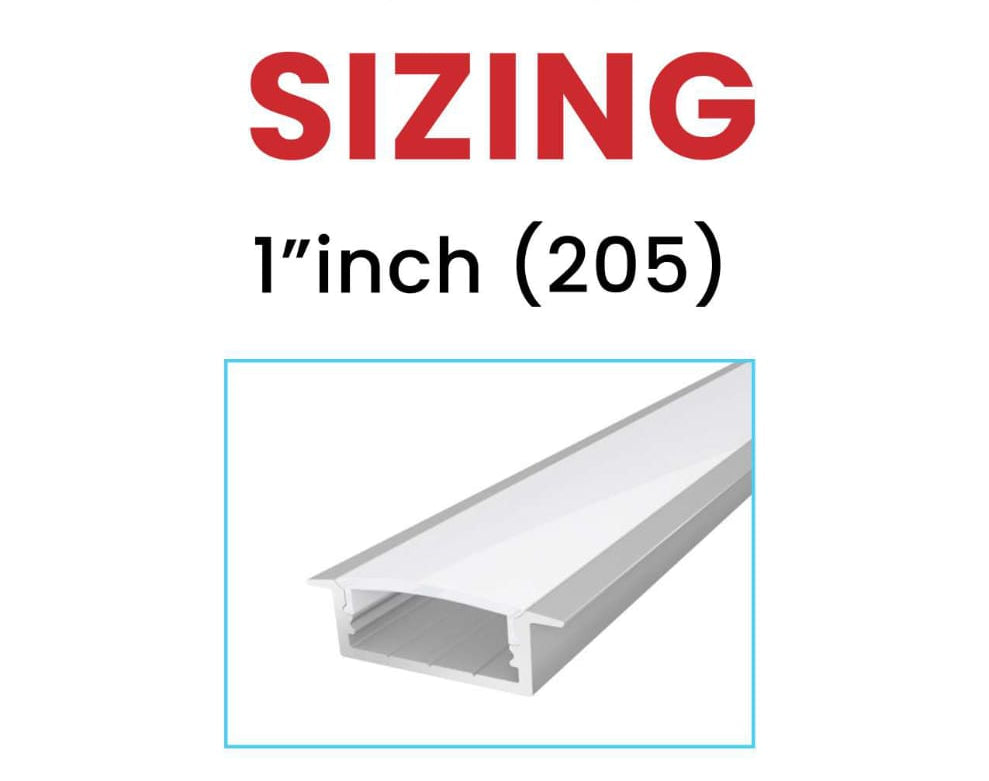 1 Inch Aluminum Profile Light (10 Feet)