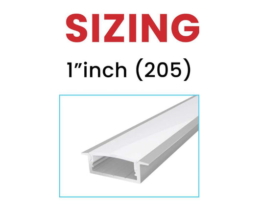 1 Inch Aluminum Profile Light (10 Feet)
