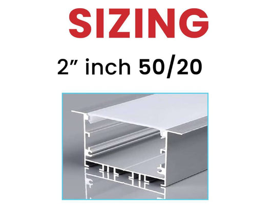 2 inches Aluminum Profile Light (10 Feet)