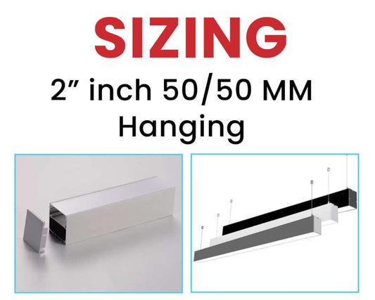 2 Inches hanging profile lights (4 feet )